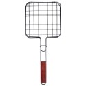 Ruszt do grillowania stalowy czarny nieprzywierający 20x47cm BBQ COLLECTION 489182