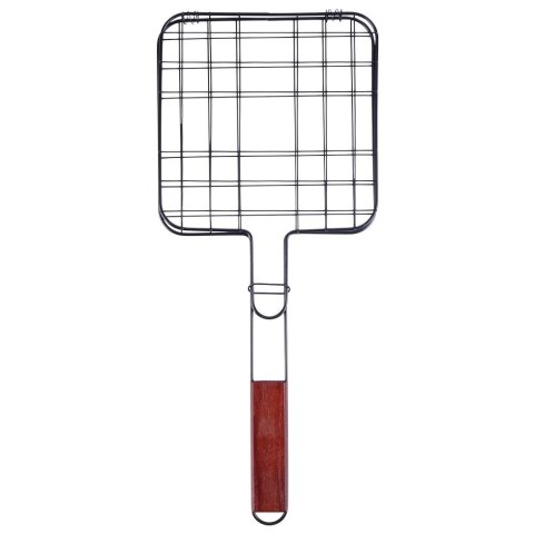 Ruszt do grillowania stalowy czarny nieprzywierający 20x47cm BBQ COLLECTION 489182