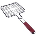 Ruszt do grillowania stalowy czarny nieprzywierający 20x47cm BBQ COLLECTION 489182