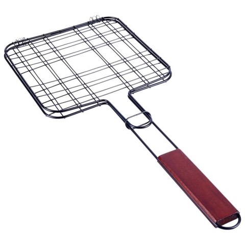 Ruszt do grillowania stalowy czarny nieprzywierający 20x47cm BBQ COLLECTION 489182