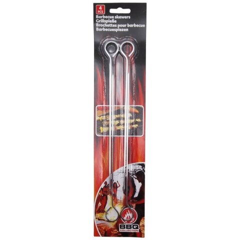 Szpikulce do szaszłyków stalowe 24cm 4 szt. BBQ COLLECTION 489029