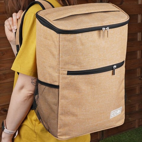 Torba termiczna plecak beżowa 20L COOL 489231-B