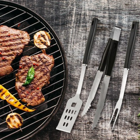 Zestaw przyborów do grilla stalowy 3 ele. BBQ 489017