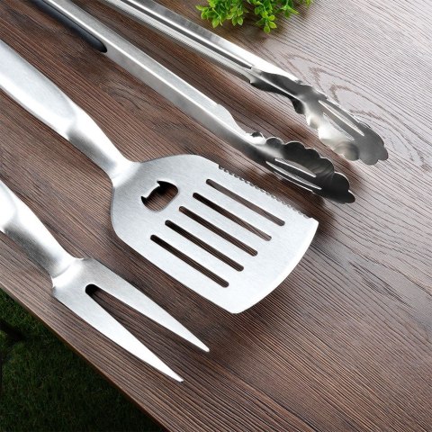 Zestaw przyborów do grilla stalowy 3 ele. BBQ 489175