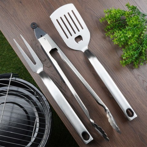Zestaw przyborów do grilla stalowy 3 ele. BBQ 489175