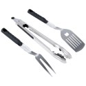 Zestaw przyborów do grilla stalowy 3 ele. BBQ 489175