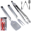 Zestaw przyborów do grilla stalowy 3 ele. BBQ 489175