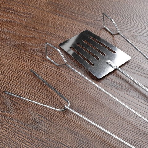 Zestaw przyborów do grilla stalowy 3 ele. BBQ 489176