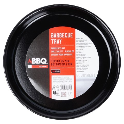 Blacha do grillowania stalowa okrągła czarna 26.5cm BBQ 489311
