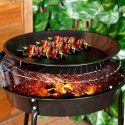 Blacha do grillowania stalowa okrągła czarna 28.5cm BBQ 489312