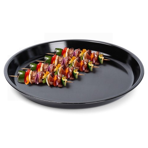 Blacha do grillowania stalowa okrągła czarna 35cm BBQ 489313