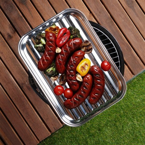 Blacha do grillowania stalowa perforowana 34.5x24.5cm BBQ 489315