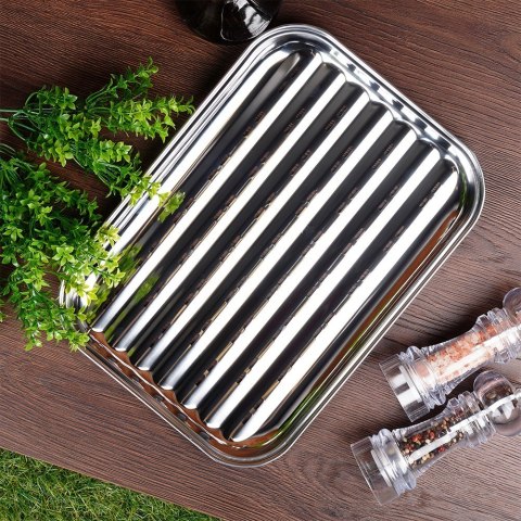 Blacha do grillowania stalowa perforowana 34.5x24.5cm BBQ 489315