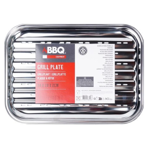 Blacha do grillowania stalowa perforowana 34.5x24.5cm BBQ 489315