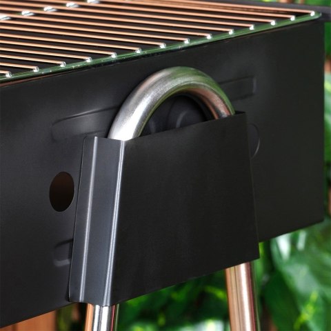 Grill węglowy kompaktowy przenośny 48x33x46cm BBQ 489305
