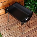Grill węglowy kompaktowy przenośny 48x33x46cm BBQ 489305