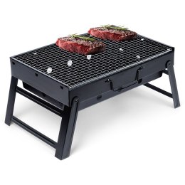Grill węglowy składany walizka 43x29x22.5cm BBQ 489306