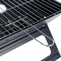 Grill węglowy składany walizka 46x30x30cm BBQ 489303