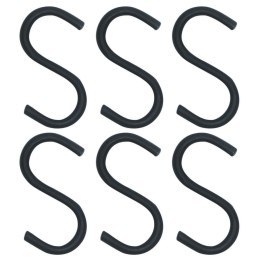 Haczyki na reling kuchenny czarne RADKA 7.5cm 6 sztuk ORION 834724