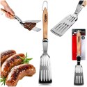 Łopatka do grilla i szczypce 2w1 stalowa 40cm BBQ 489330