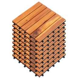 Płytki tarasowe drewniane 30x30cm 9 szt. PROGARDEN 339505
