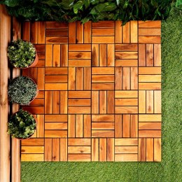 Płytki tarasowe drewniane 30x30cm 9 szt. PROGARDEN 339506