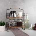 Półka kuchenna metalowa drewniana organizer 32.5x15x42cm VILDE 569330