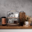 Półka kuchenna metalowa drewniana organizer 32.5x15x42cm VILDE 569330