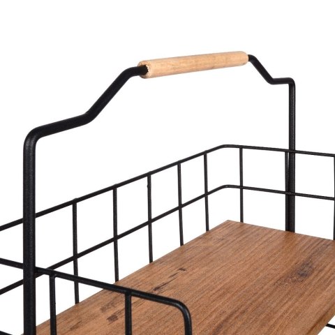 Półka kuchenna metalowa drewniana organizer 32.5x15x42cm VILDE 569330