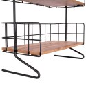 Półka kuchenna metalowa drewniana organizer 32.5x15x42cm VILDE 569330