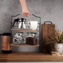 Półka kuchenna metalowa drewniana organizer 32.5x15x42cm VILDE 569330