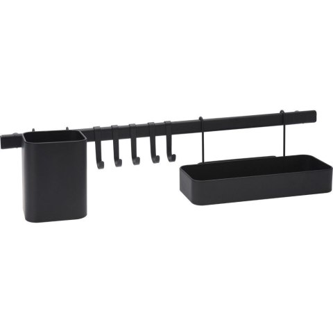 Reling kuchenny metalowy czarny uchwyt organizer 60cm EXCELLENT HOUSEWARE 530854