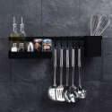Reling kuchenny metalowy czarny uchwyt organizer 60cm EXCELLENT HOUSEWARE 530854