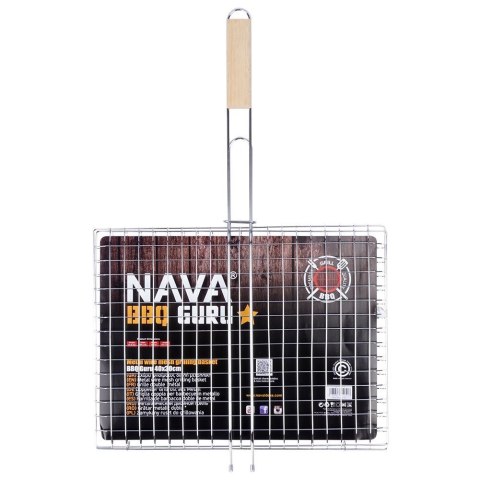Ruszt do grillowania metalowy BBQ GURU 40x64cm NAVA 10-238-014