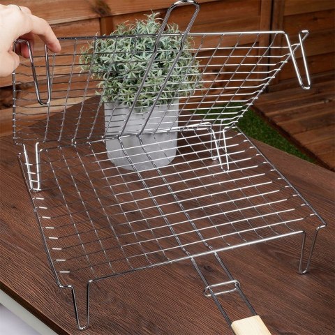 Ruszt do grillowania metalowy z nóżkami BBQ GURU 35x30cm NAVA 10-238-017