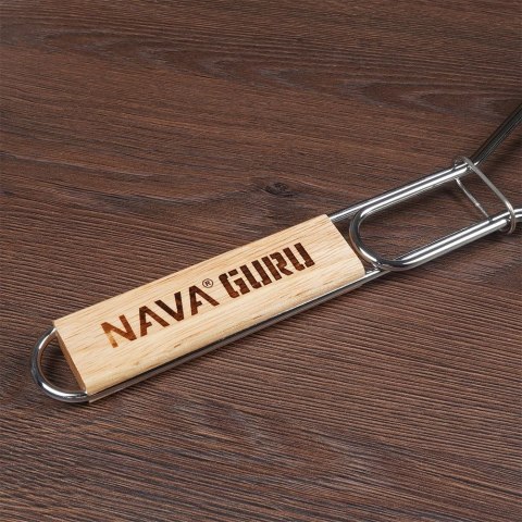 Ruszt do grillowania ryby metalowy BBQ GURU 60x14cm NAVA 10-238-018