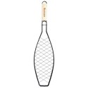 Ruszt do grillowania ryby stalowy czarny nieprzywierający 60x14.5cm VAGGAN 489310