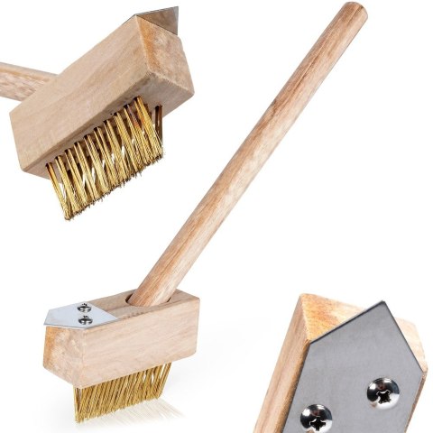 Szczotka do chwastów. kostki brukowej ze skrobakiem 35cm PROGARDEN 339489