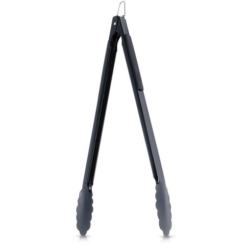 Szczypce grillowe stalowe czarne 51cm VAGGAN 489307