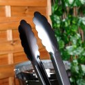 Szczypce grillowe stalowe czarne 51cm VAGGAN 489307