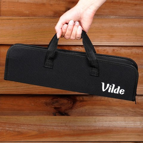 Zestaw przyborów do grilla stalowy z etui 10 ele. VILDE 489298