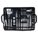 Zestaw przyborów do grilla stalowy z etui 33 ele. VILDE 489297