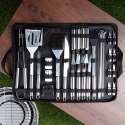 Zestaw przyborów do grilla stalowy z etui 33 ele. VILDE 489297