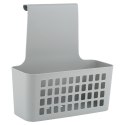 Koszyk na drzwi do kuchni łazienki szafki na gąbki kuchenne plastikowy szary 23.5x10x24cm EXCELLENT HOUSEWARE 810105-S