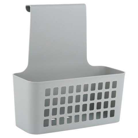 Koszyk na drzwi do kuchni łazienki szafki na gąbki kuchenne plastikowy szary 23.5x10x24cm EXCELLENT HOUSEWARE 810105-S