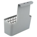 Koszyk na drzwi do kuchni łazienki szafki na gąbki kuchenne plastikowy szary 23.5x10x24cm EXCELLENT HOUSEWARE 810105-S