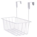 Koszyk na drzwi do kuchni łazienki szafki na gąbki metalowy biały 28cm STORAGE SOLUTIONS 810111-B