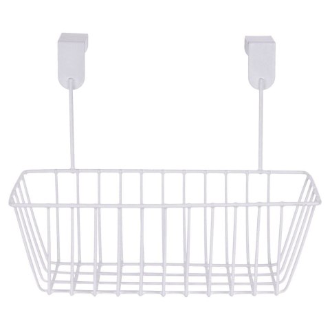 Koszyk na drzwi do kuchni łazienki szafki na gąbki metalowy biały 28cm STORAGE SOLUTIONS 810111-B