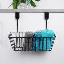 Koszyk na drzwi do kuchni łazienki szafki na gąbki metalowy czarny 28cm STORAGE SOLUTIONS 810111-C