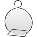 Lustro ścienne na ścianę czarne okrągłe 26cm HOME STYLING COLLECTION 510206-O